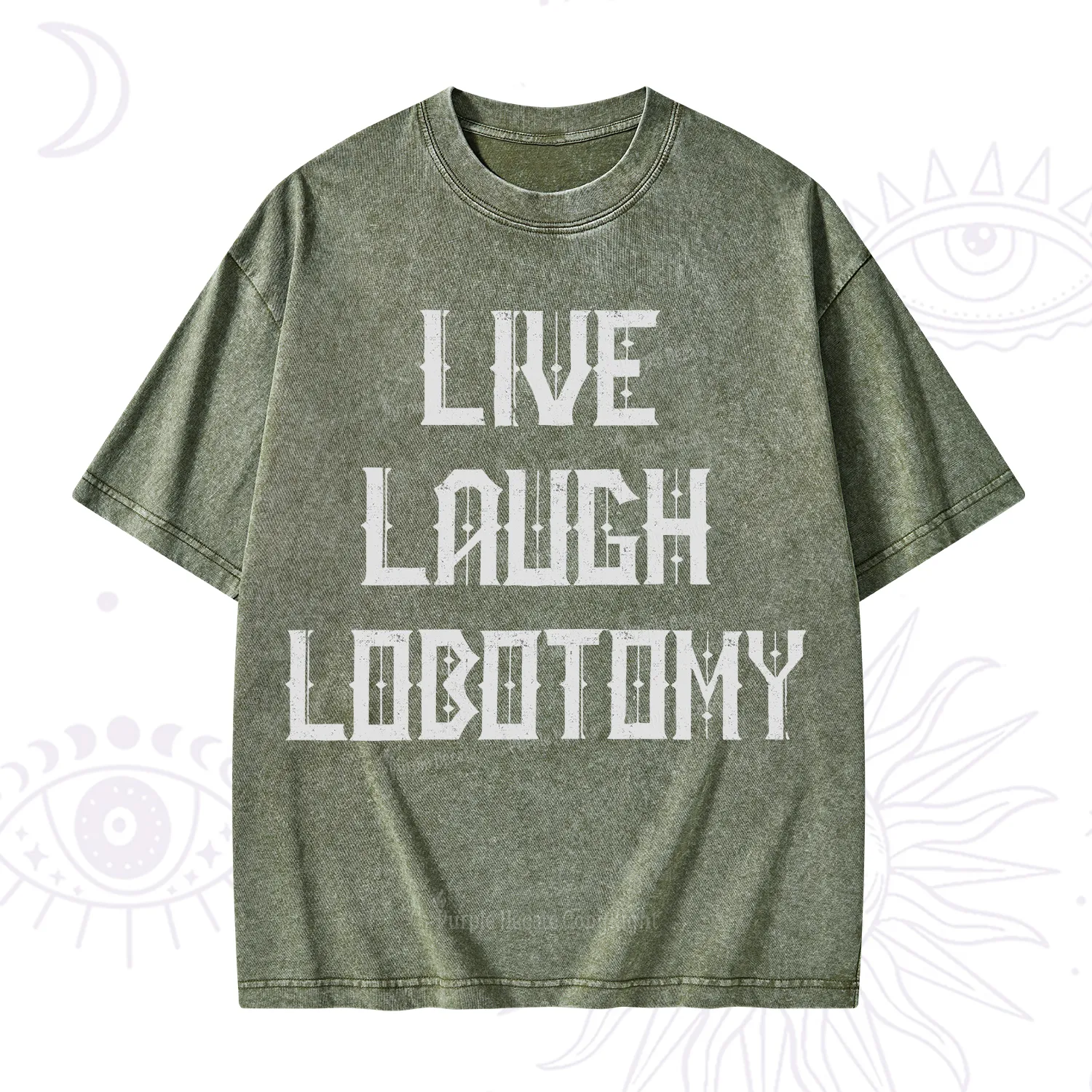 Purplehecate Live Laugh Lobotomy Washed T-Shirt