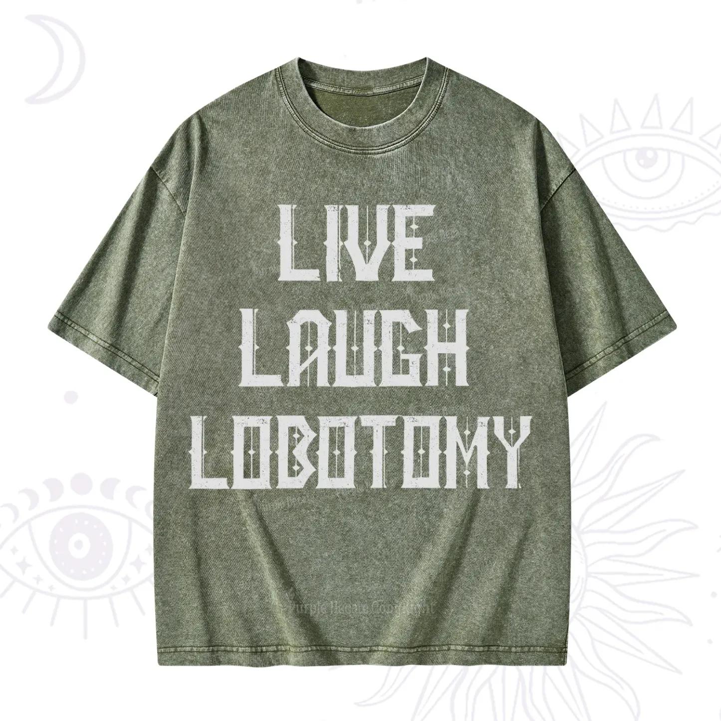 Purplehecate Live Laugh Lobotomy Washed T-Shirt