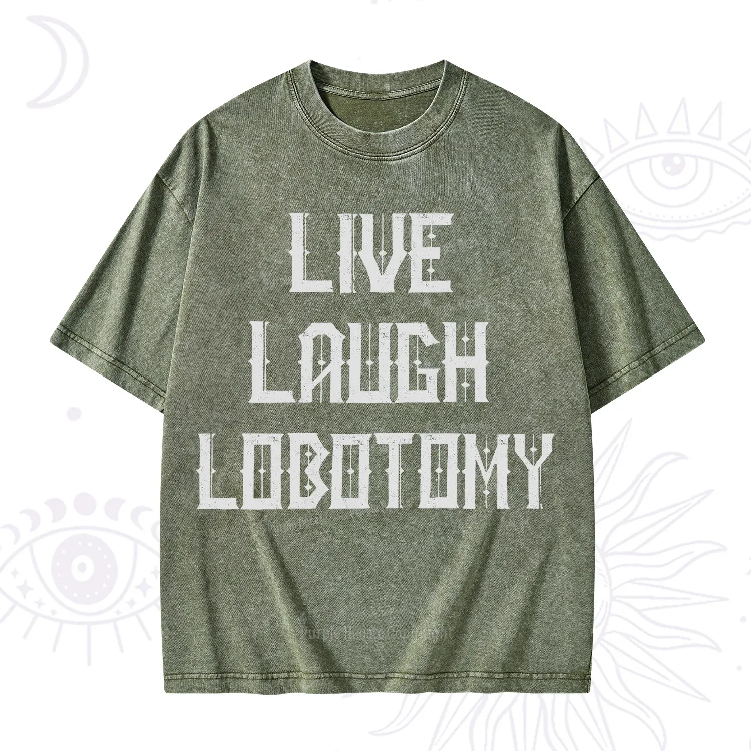 Purplehecate Live Laugh Lobotomy Washed T-Shirt