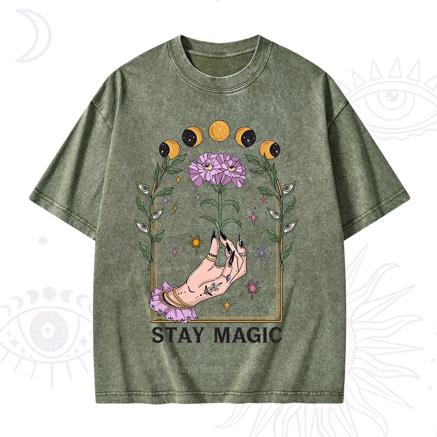 Purplehecate Stay Magic Washed T-Shirt