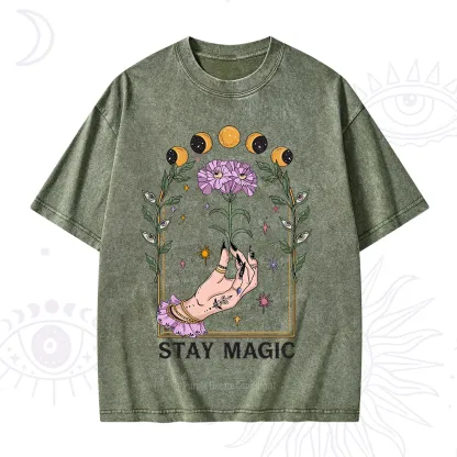 Purplehecate Stay Magic Washed T-Shirt