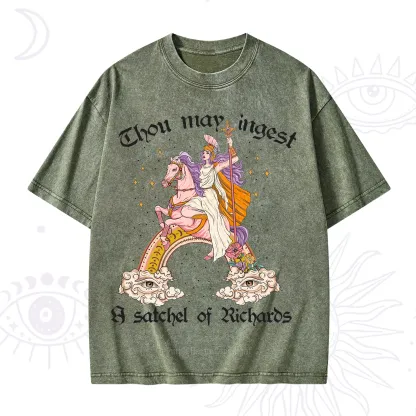 Purplehecate Thou may ingest a satchel of Richards Washed T-Shirt