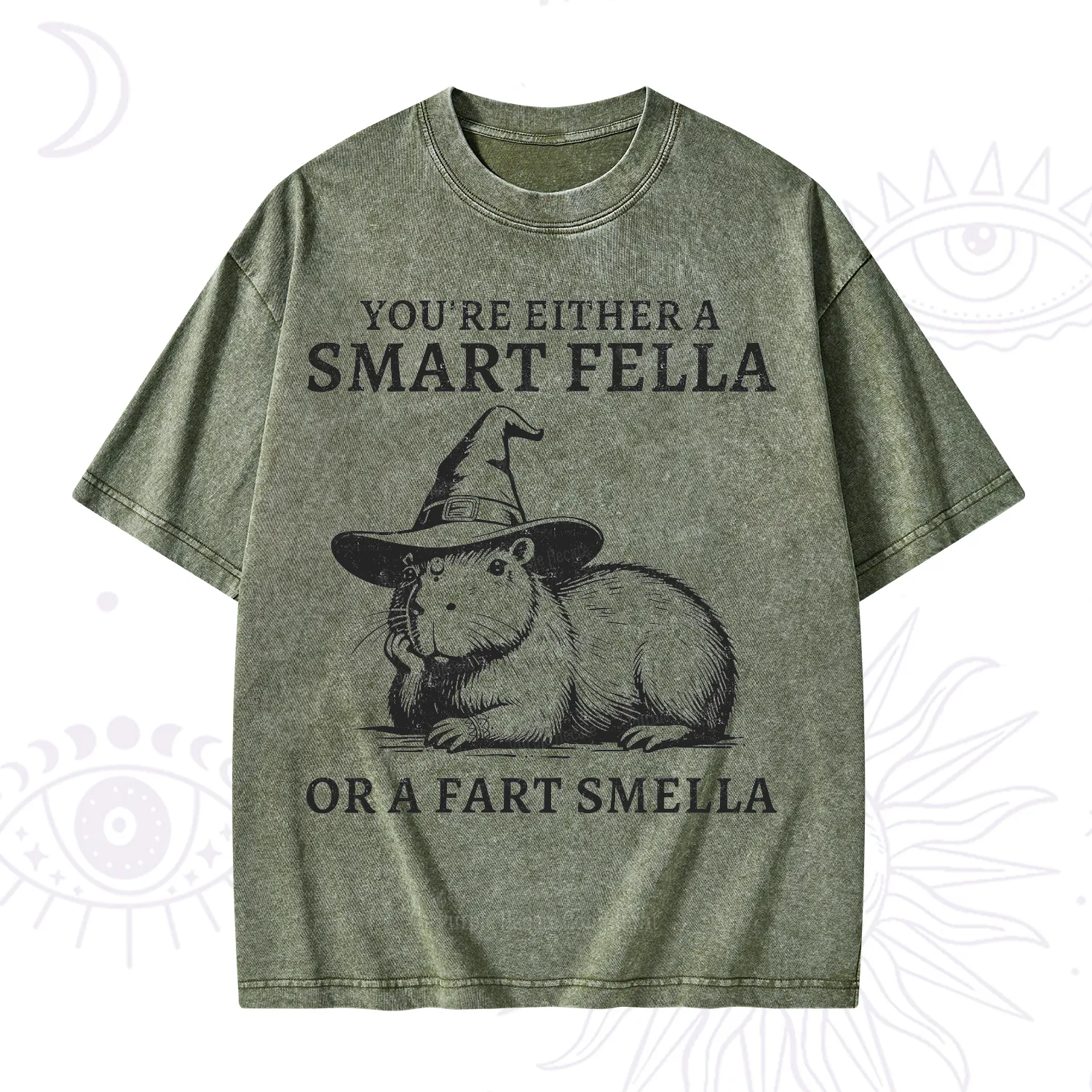 Purplehecate You're Either A Smart Fella or a Smart Fella Washed T-Shirt