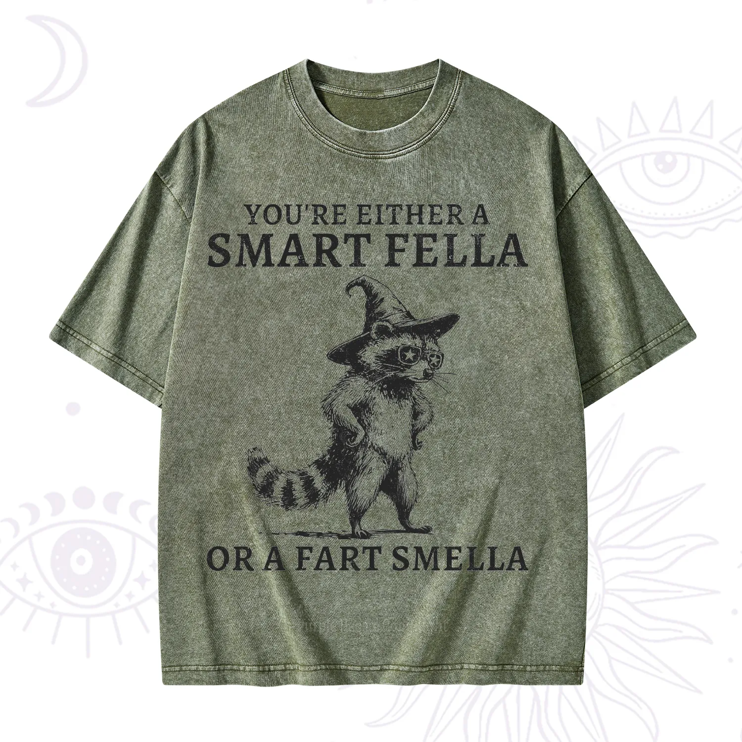 Purplehecate You're Either A Smart Fella or a Smart Fella Washed T-Shirt