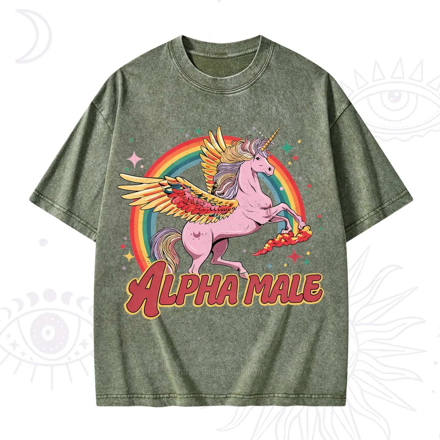 Purplehecate Alpha Male Washed T-Shirt