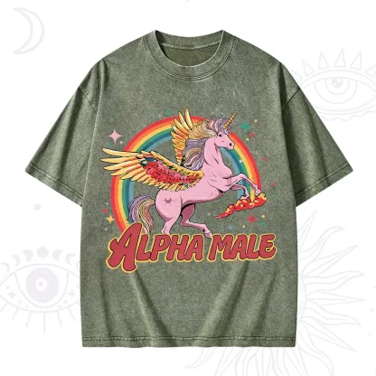 Purplehecate Alpha Male Washed T-Shirt
