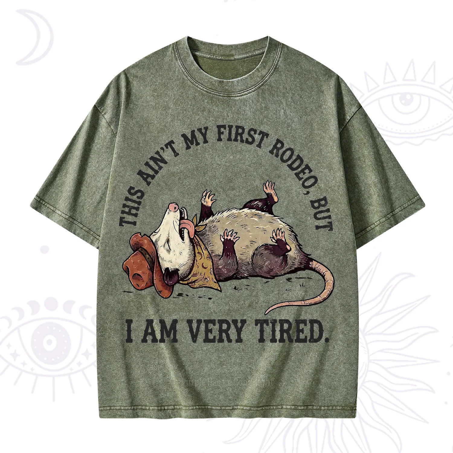Purplehecate This Ain't My First Rodeo Washed T-Shirt