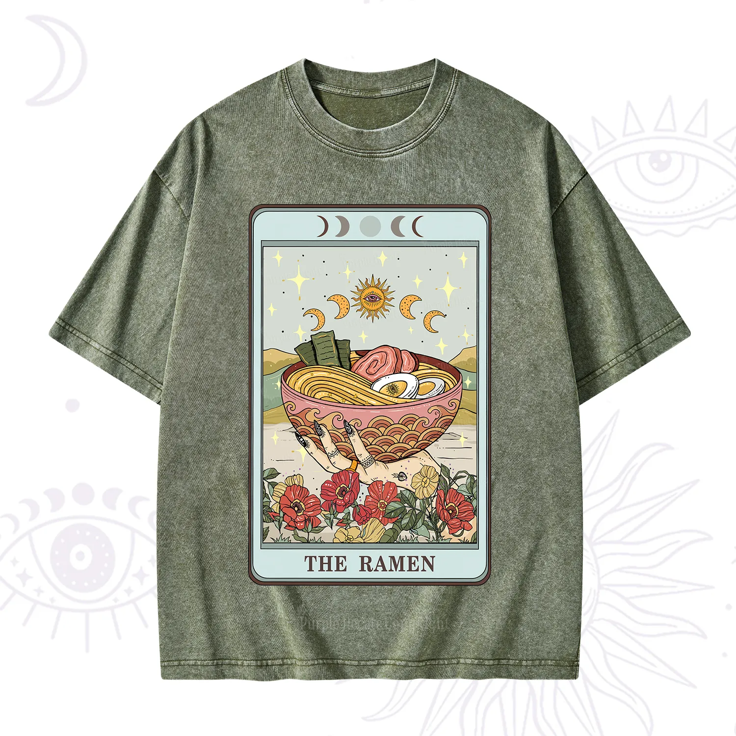 Purplehecate The Ramen Tarot Washed T-Shirt