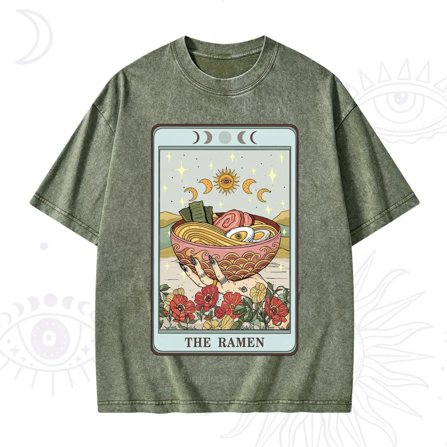 Purplehecate The Ramen Tarot Washed T-Shirt