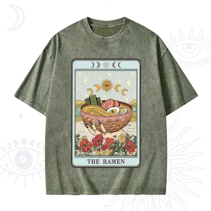Purplehecate The Ramen Tarot Washed T-Shirt