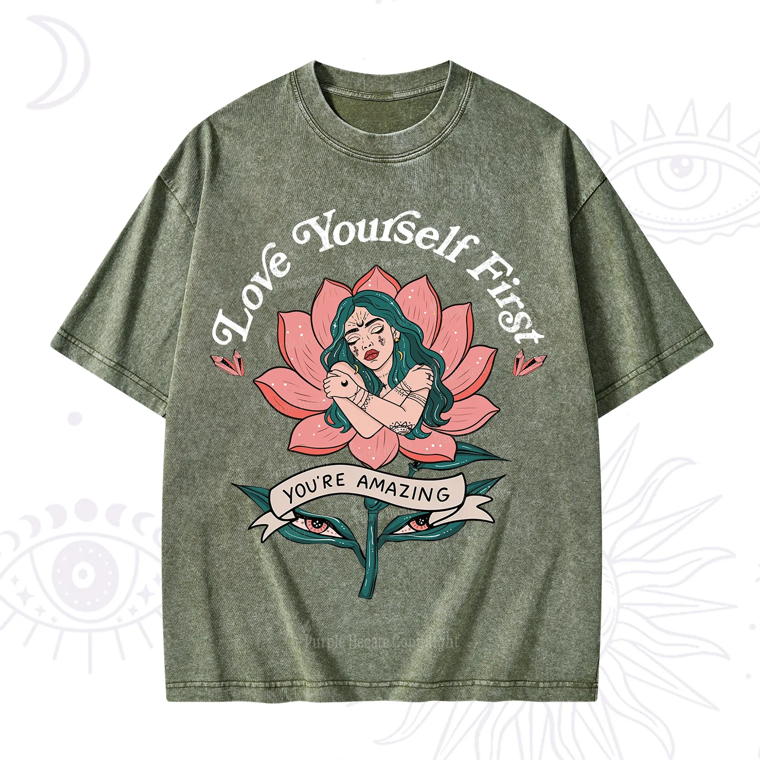 Purplehecate Love Yourself First Washed T-Shirt