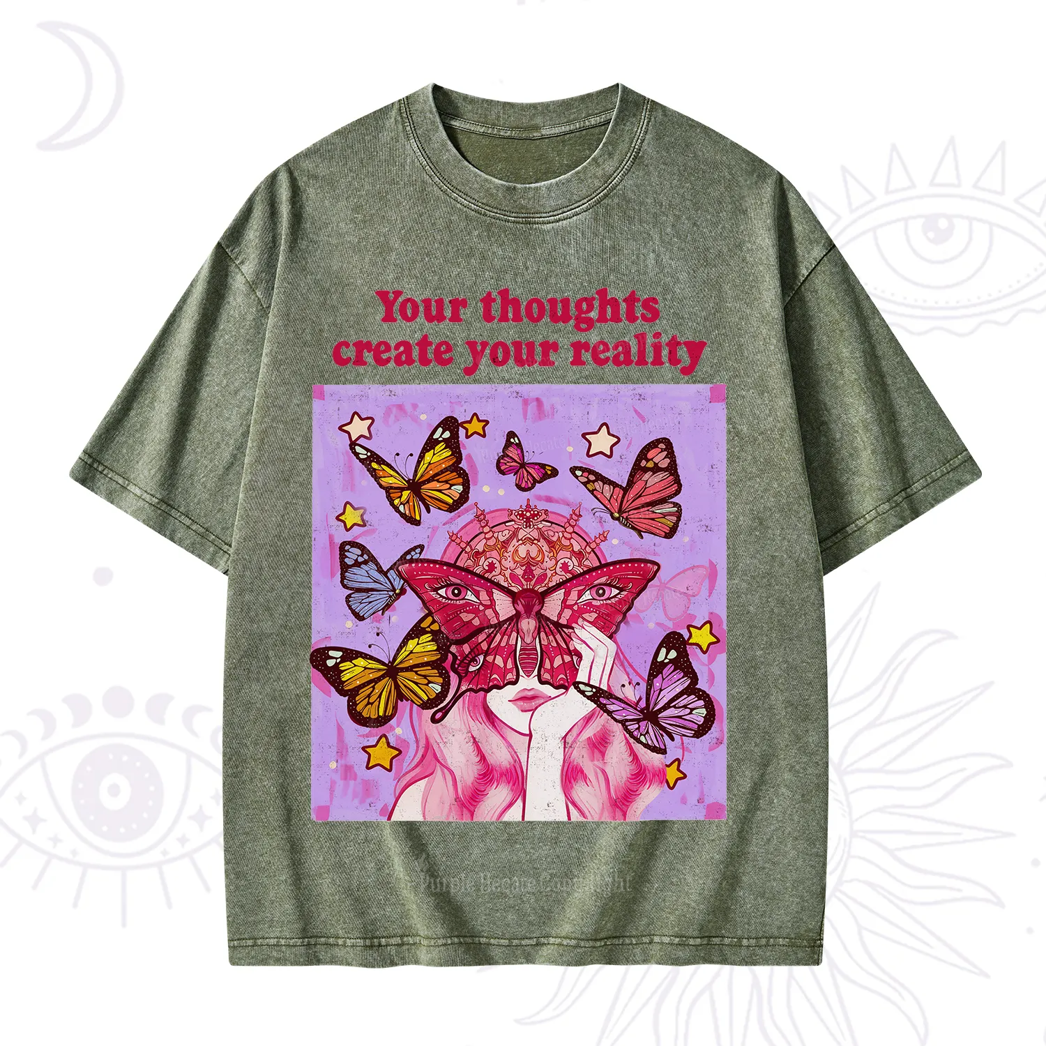 Purplehecate Create Your Reality Washed T-Shirt