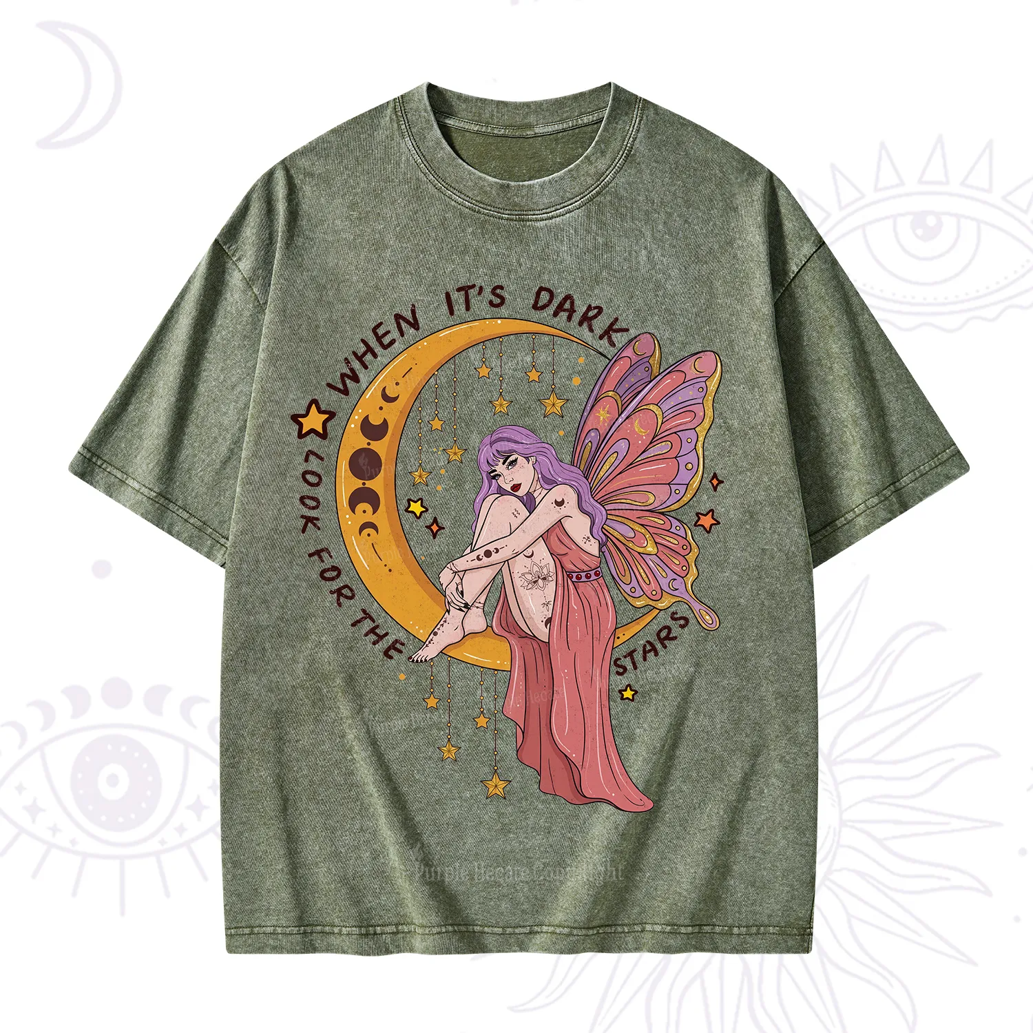 Purplehecate Look For The Stars Washed T-Shirt