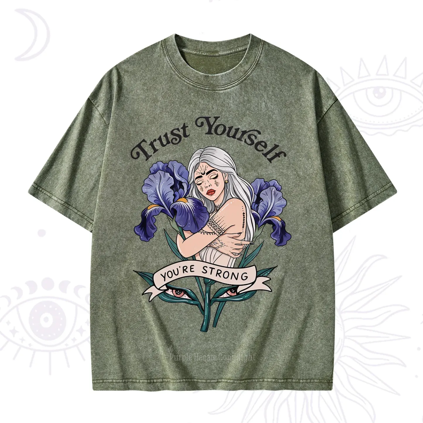 Purplehecate Trust Yourself Washed T-Shirt