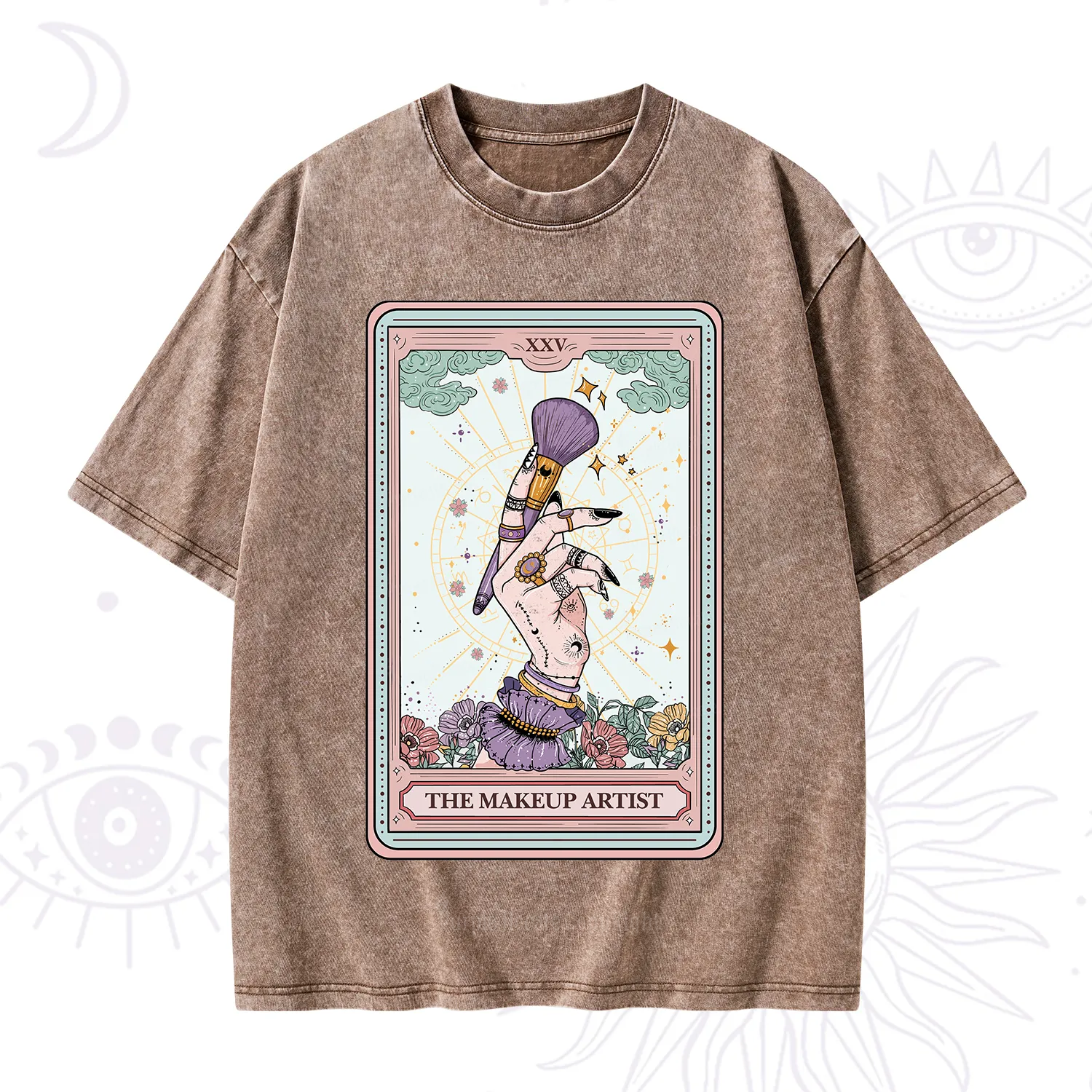 Purplehecate The Makeup Artist Tarot Washed T-Shirt