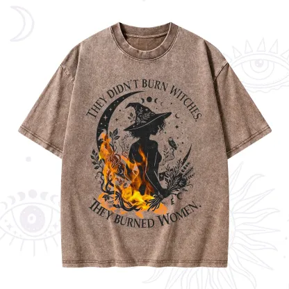 Purplehecate They Didn't Burn Witches Washed T-Shirt