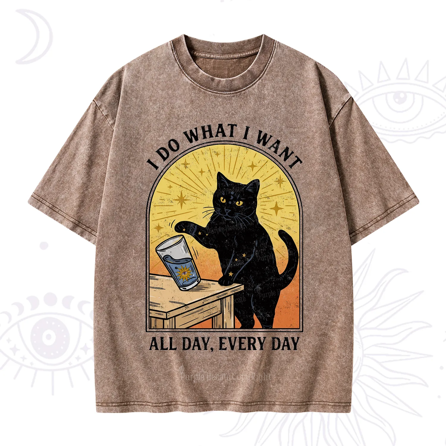 Purplehecate I Do What I What Washed T-Shirt