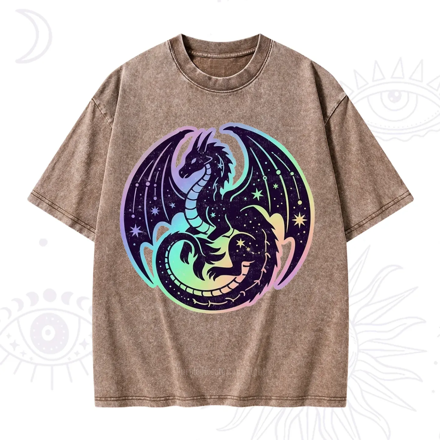 Purplehecate Cosmic Dragon Washed T-Shirt