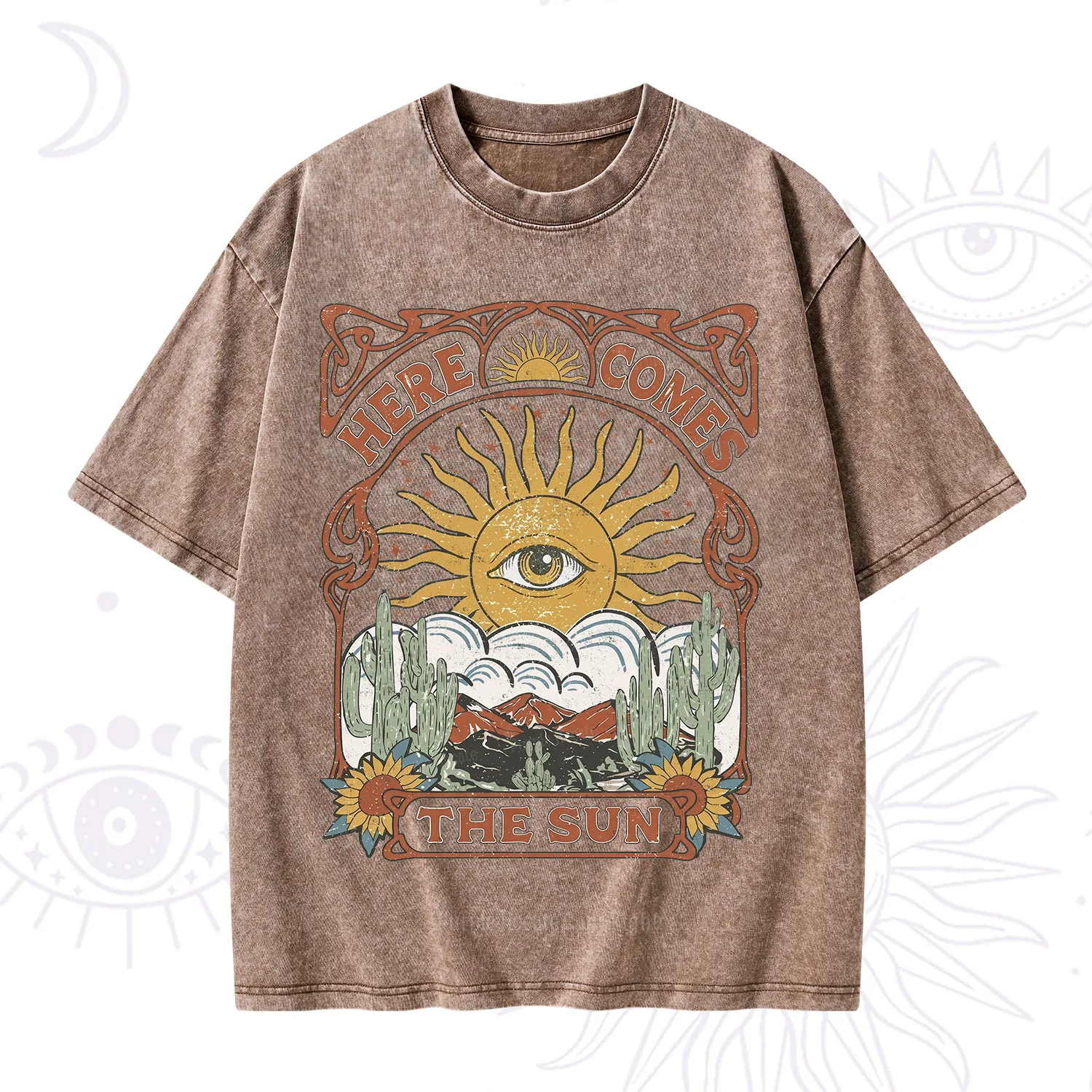 Purplehecate Here Comes The Sun Washed T-Shirt