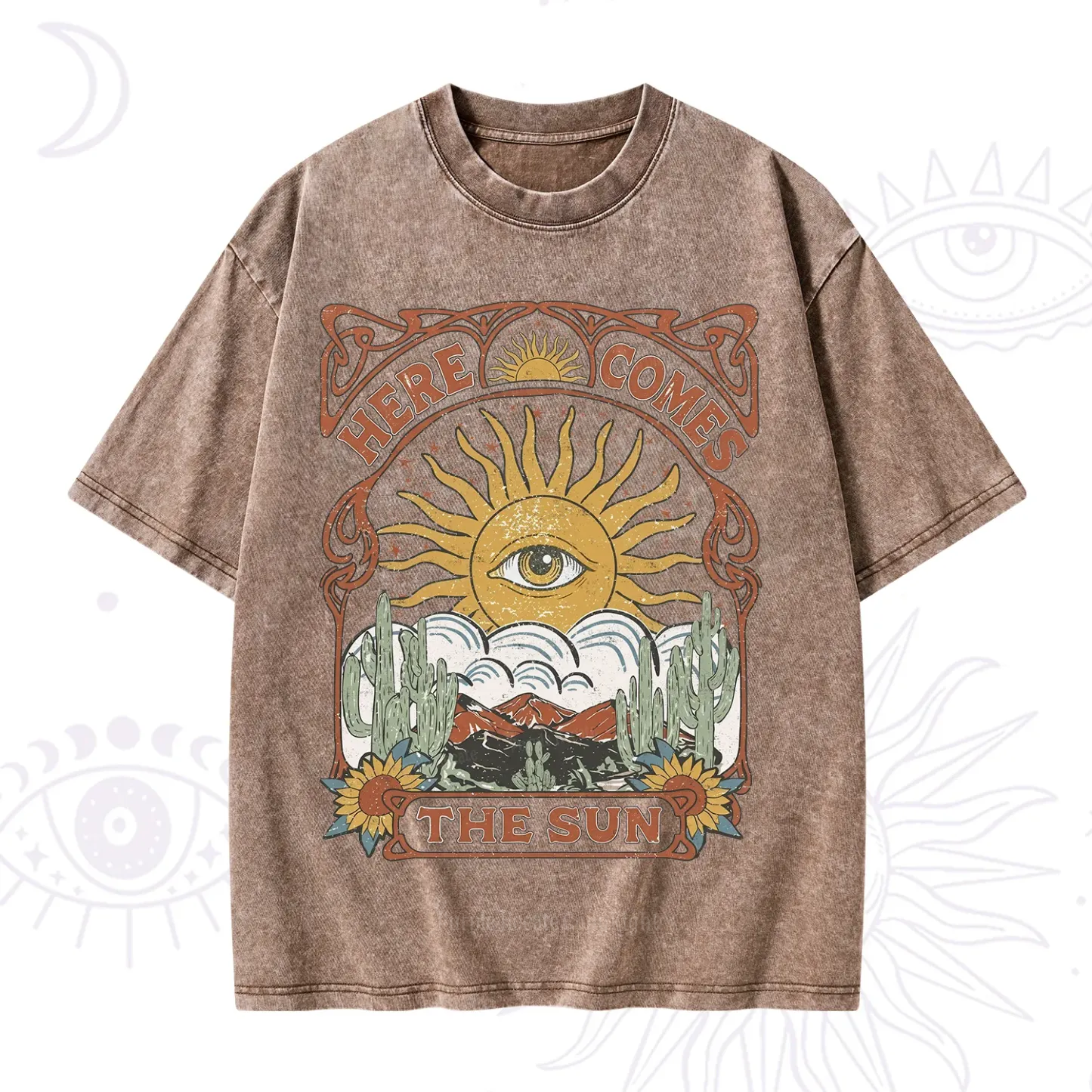 Purplehecate Here Comes The Sun Washed T-Shirt
