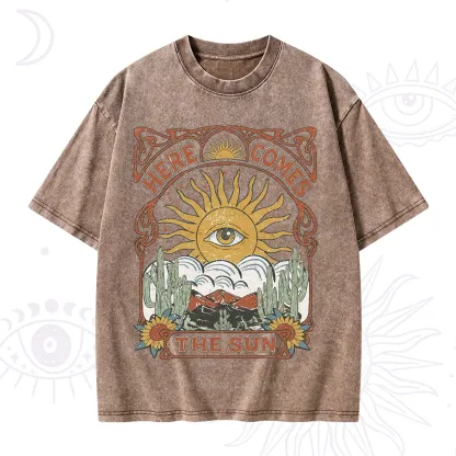 Purplehecate Here Comes The Sun Washed T-Shirt