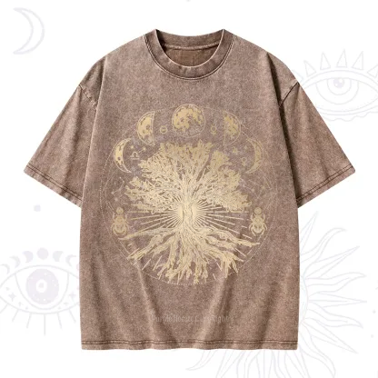 Purplehecate Tree Of Lif Washed T-Shirt