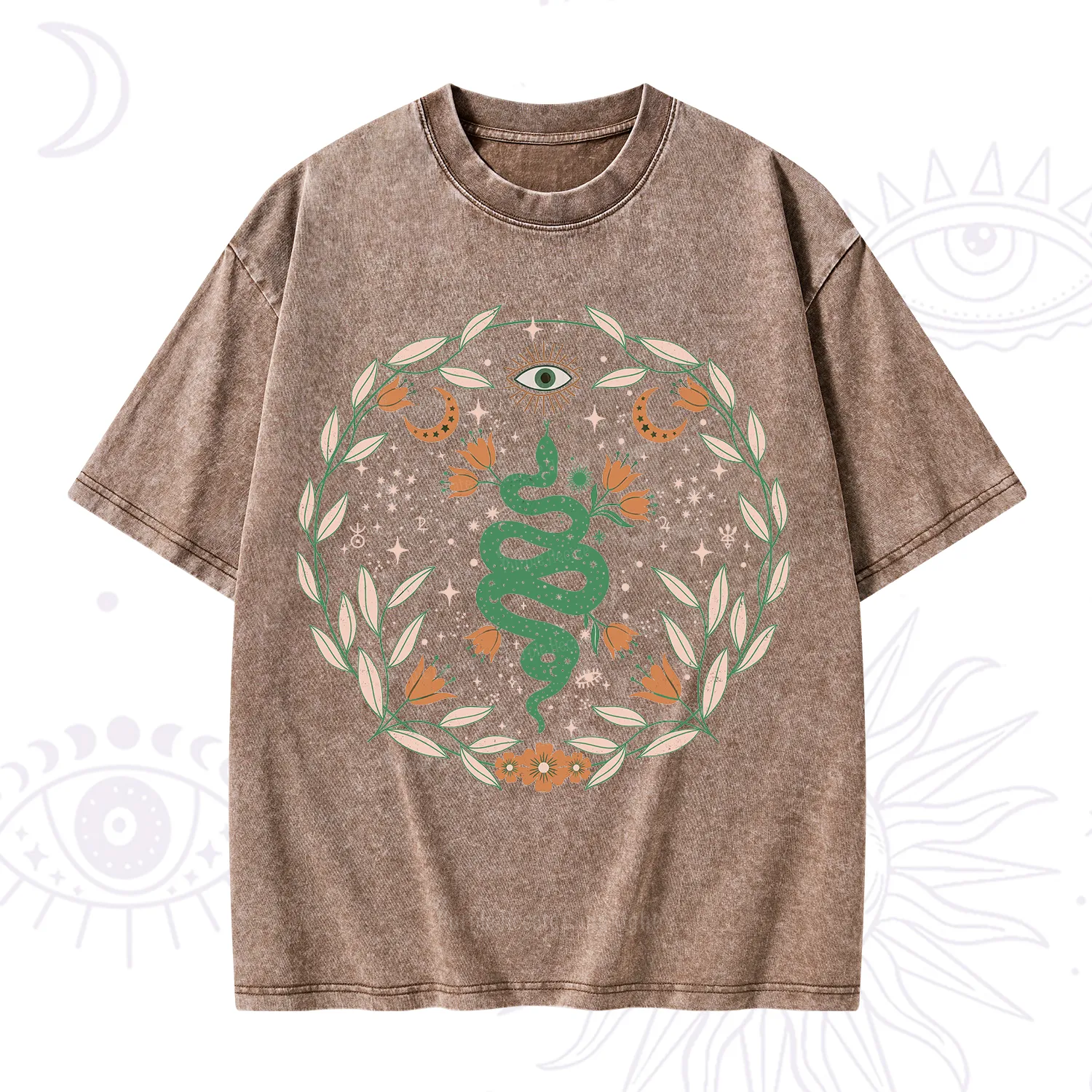 Purplehecate Mystic Serpent Washed T-Shirt