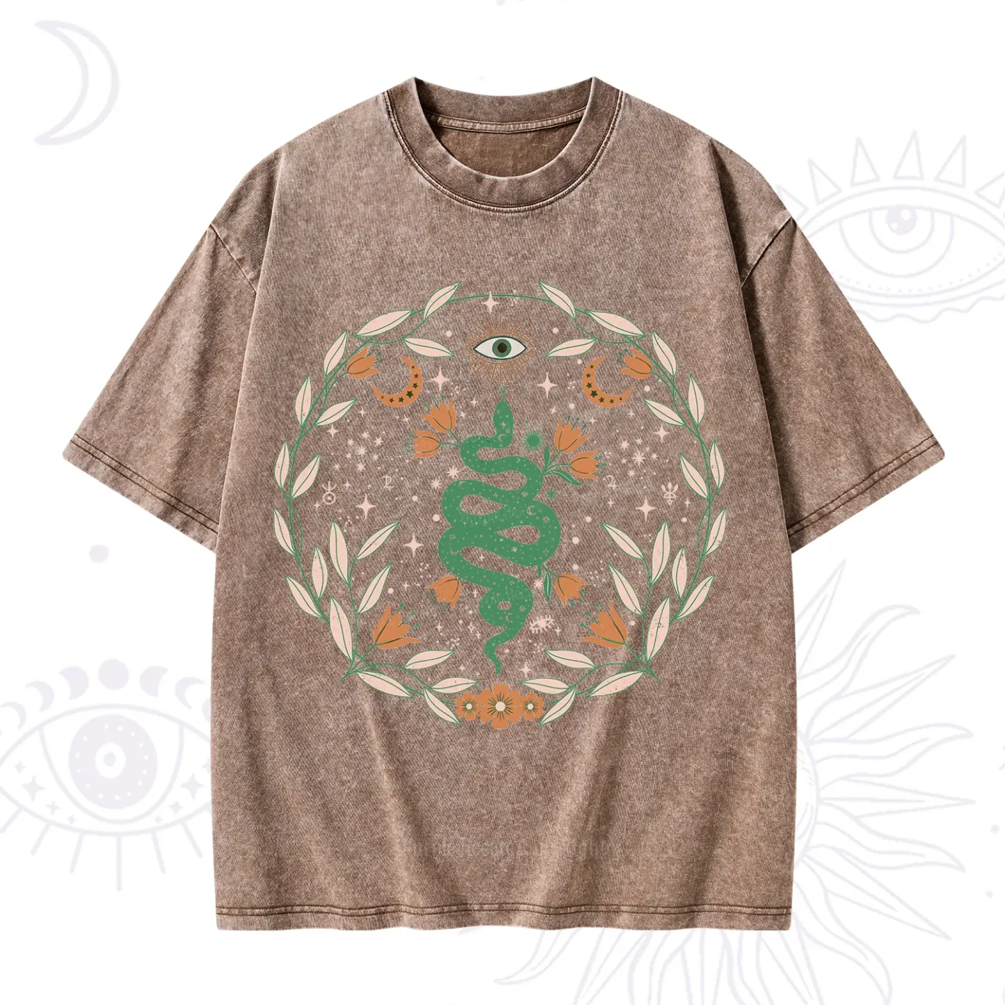 Purplehecate Mystic Serpent Washed T-Shirt