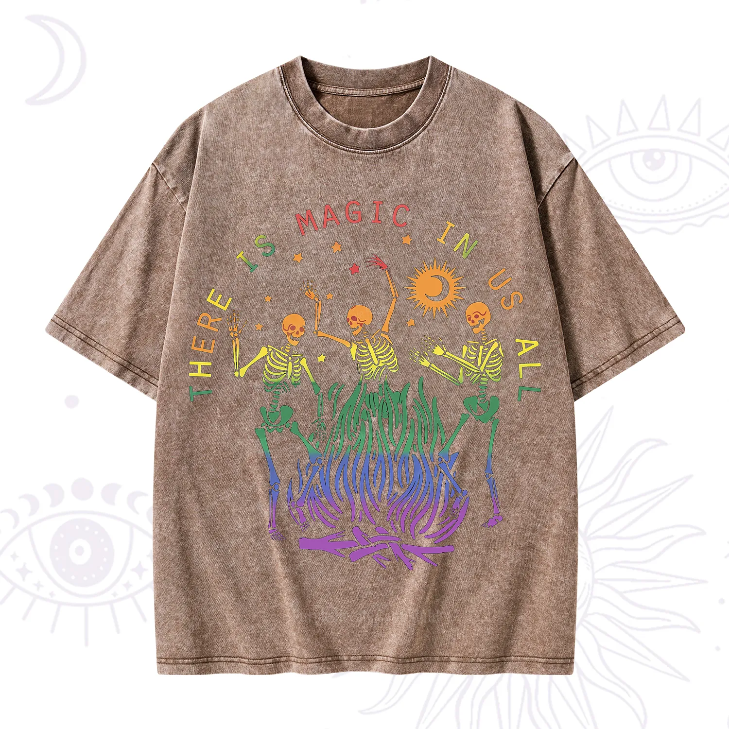 Purplehecate Pride Outfit There is Magic in Us All Back Washed T-Shirt