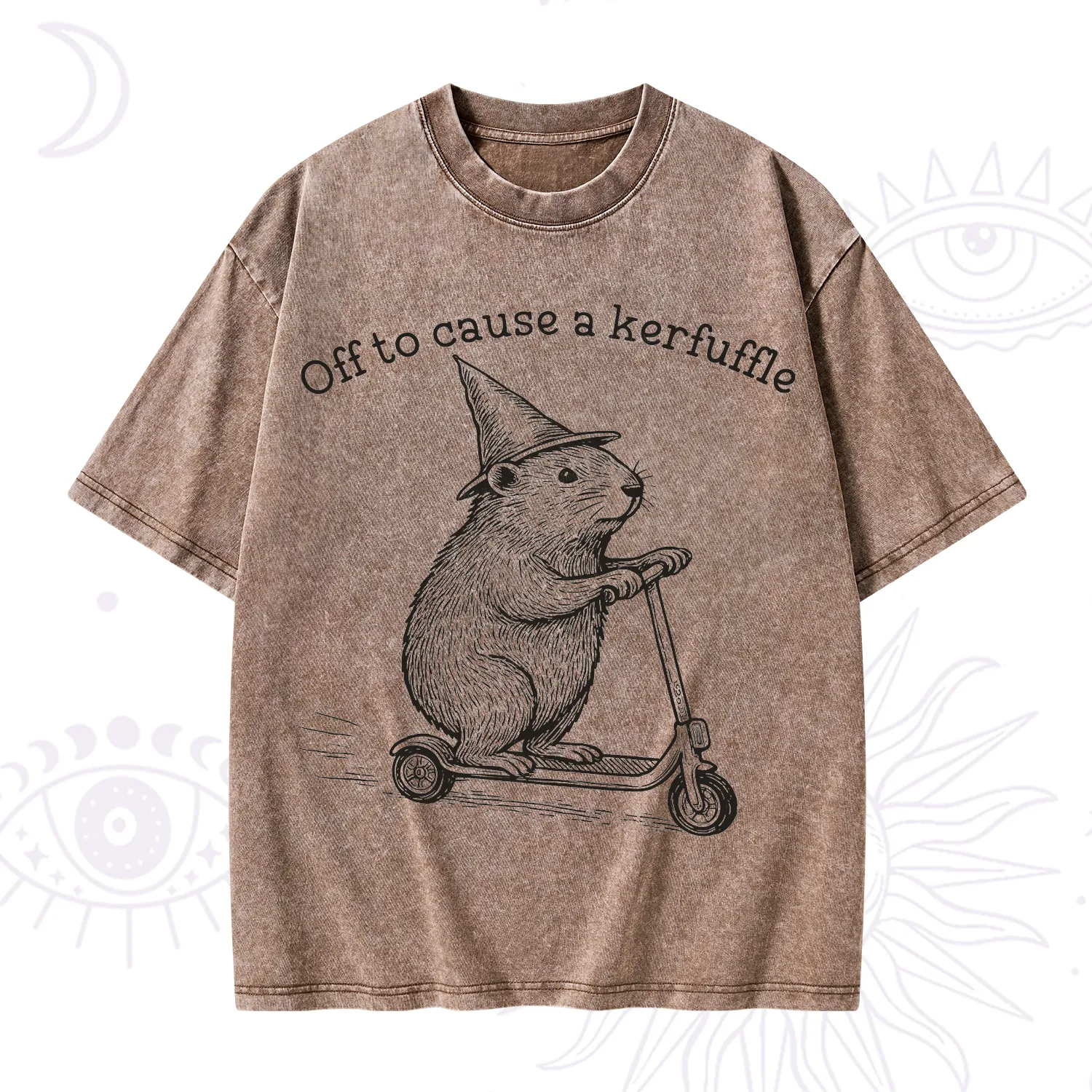 Purplehecate Off to Cause A Kerfuffle Washed T-Shirt