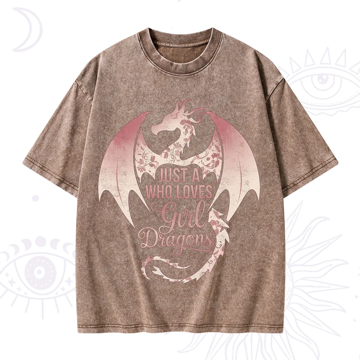 Purplehecate Just A Girl Who Loves Dragons Washed T-Shirt
