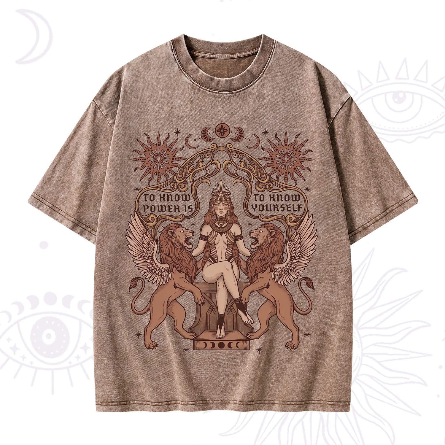 Purplehecate Awakening of Power and Self-Knowledge Washed T-Shirt