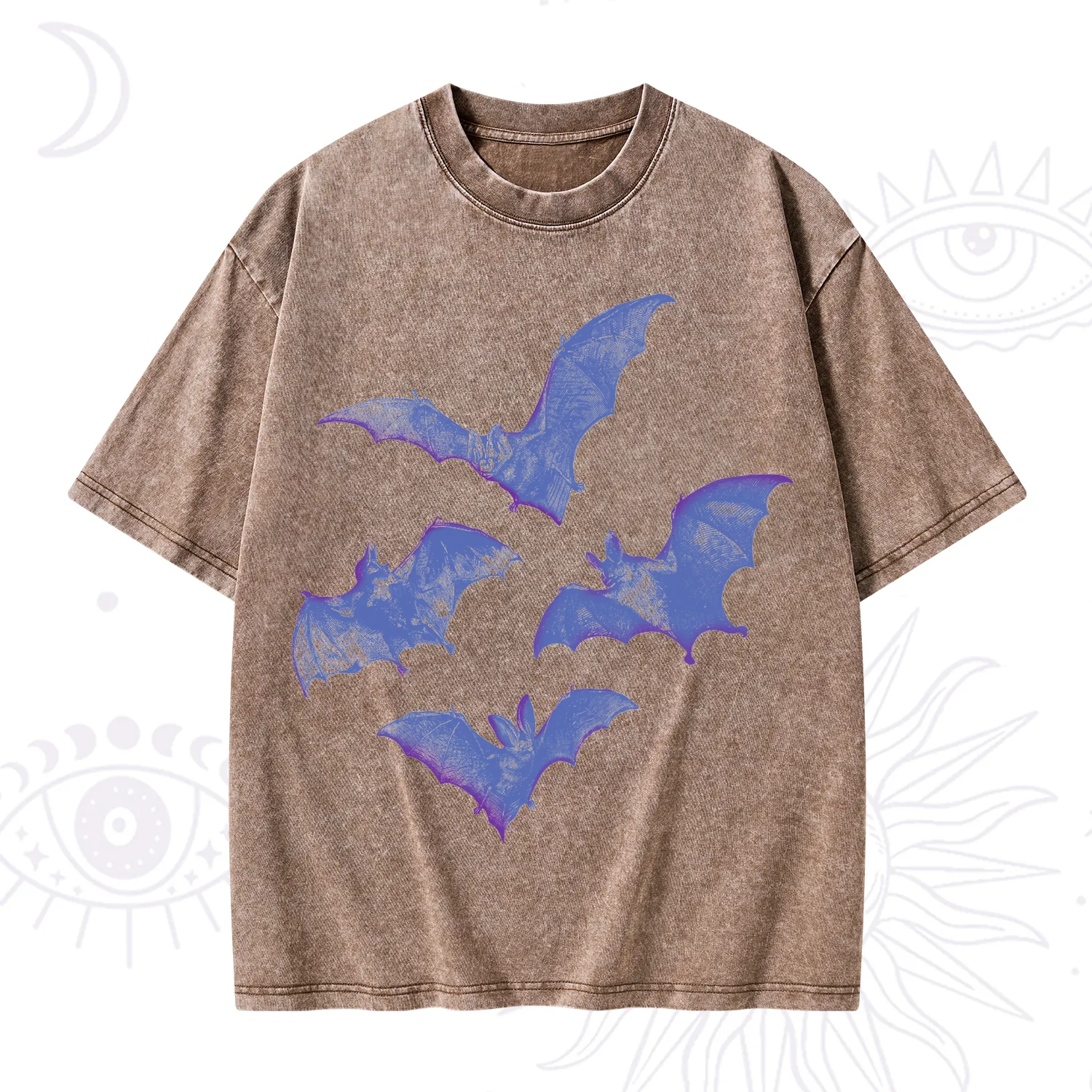 Purplehecate Vintage Bats Washed T-Shirt