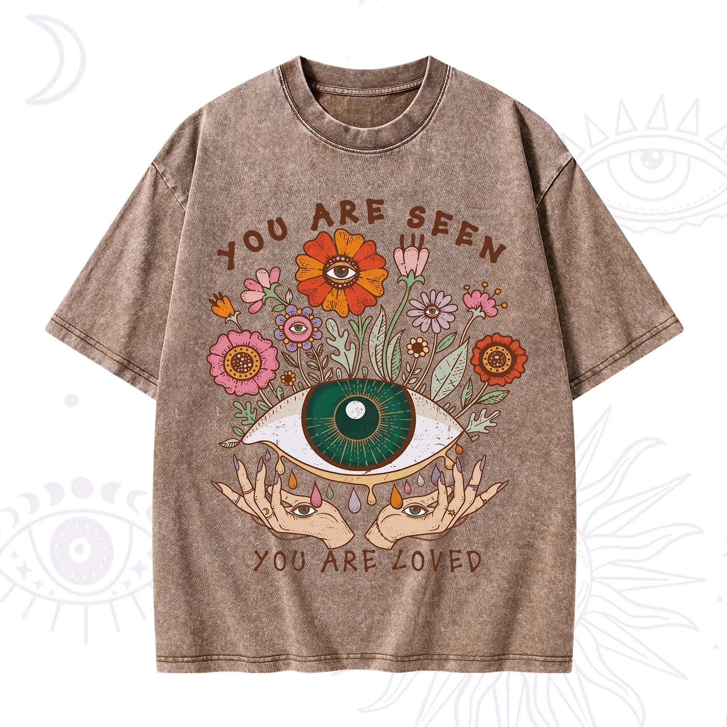 Purplehecate You Are Seen You Are Loved Washed T-Shirt