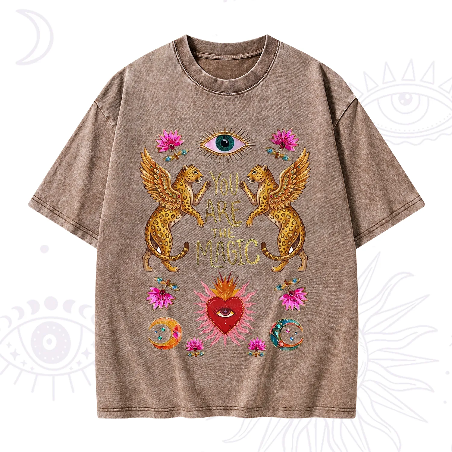 Purplehecate Vintage Tiger You Are The Magic Washed T-Shirt