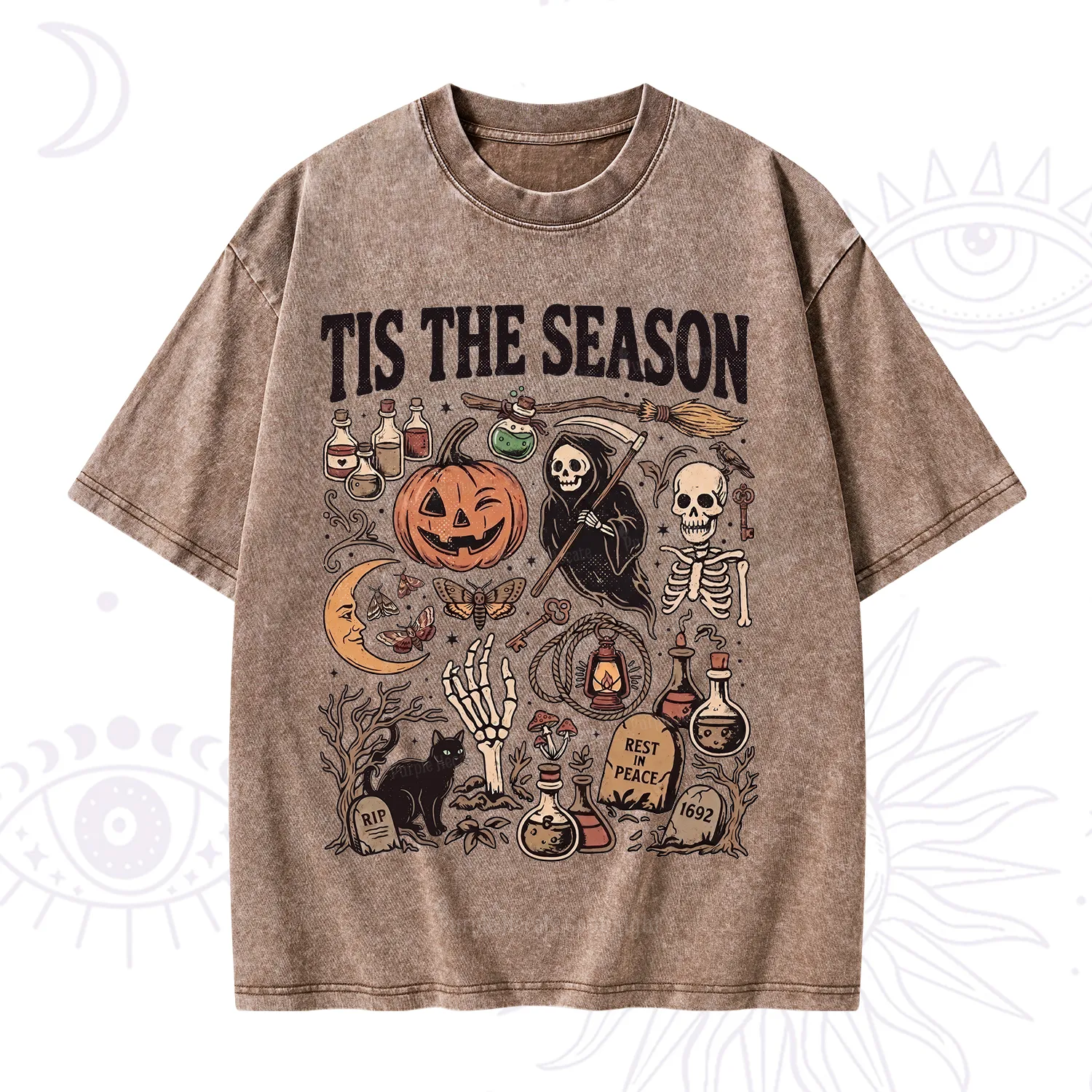 Purplehecate Tis The Season Washed T-Shirt