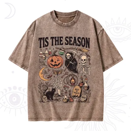 Purplehecate Tis The Season Washed T-Shirt