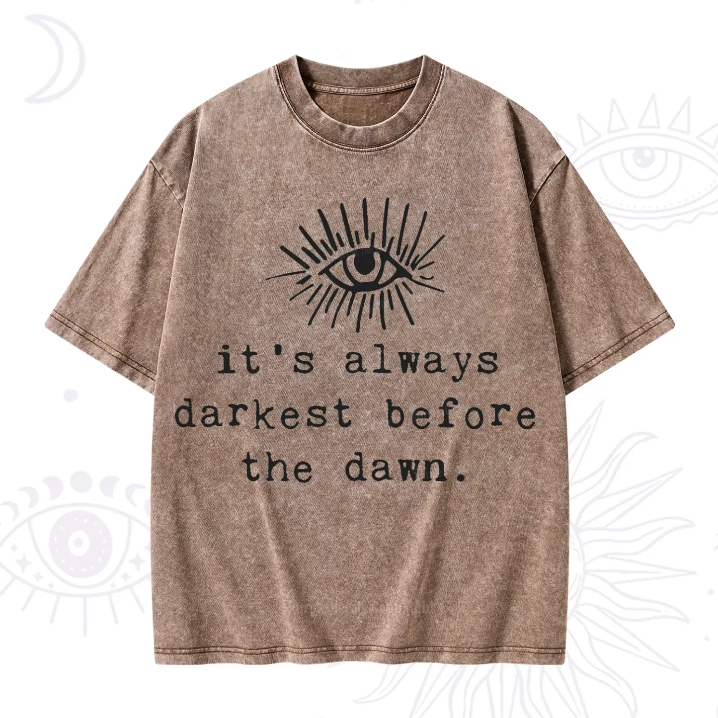 Purplehecate It's Always Darkest Before Dawn Washed T-Shirt