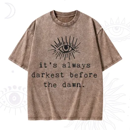 Purplehecate It's Always Darkest Before Dawn Washed T-Shirt