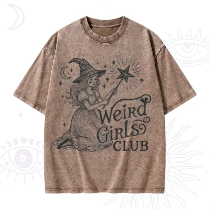 Purplehecate Weird Girls Club Washed T-Shirt