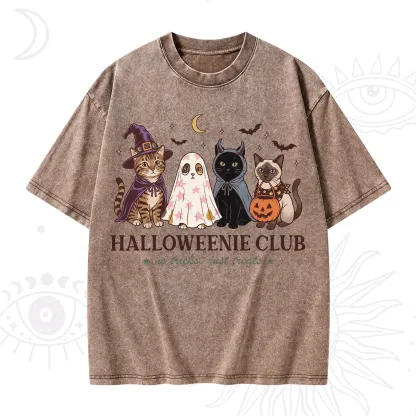 Purplehecate Halloweenie Club Washed T-Shirt