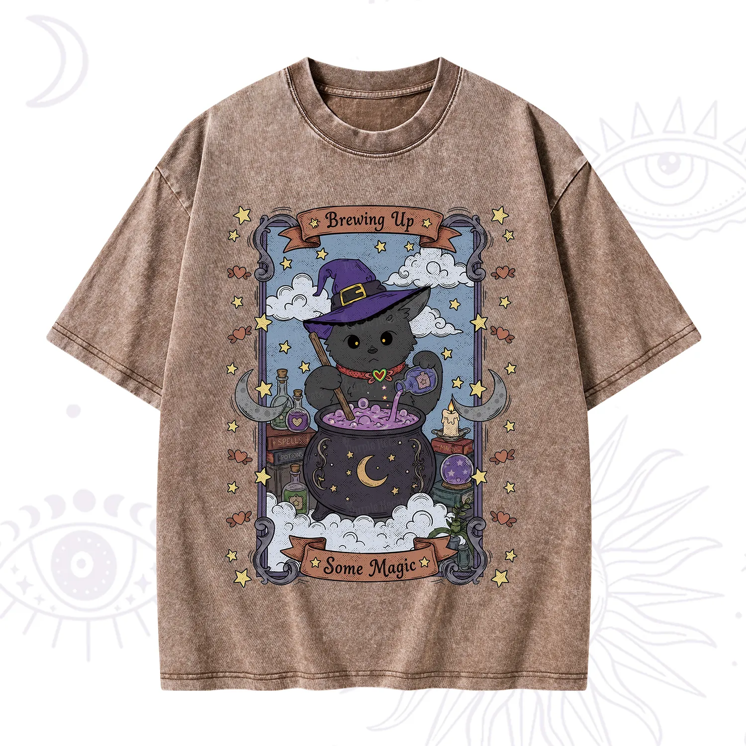 Purplehecate Brewing Up Some Magic Washed T-Shirt
