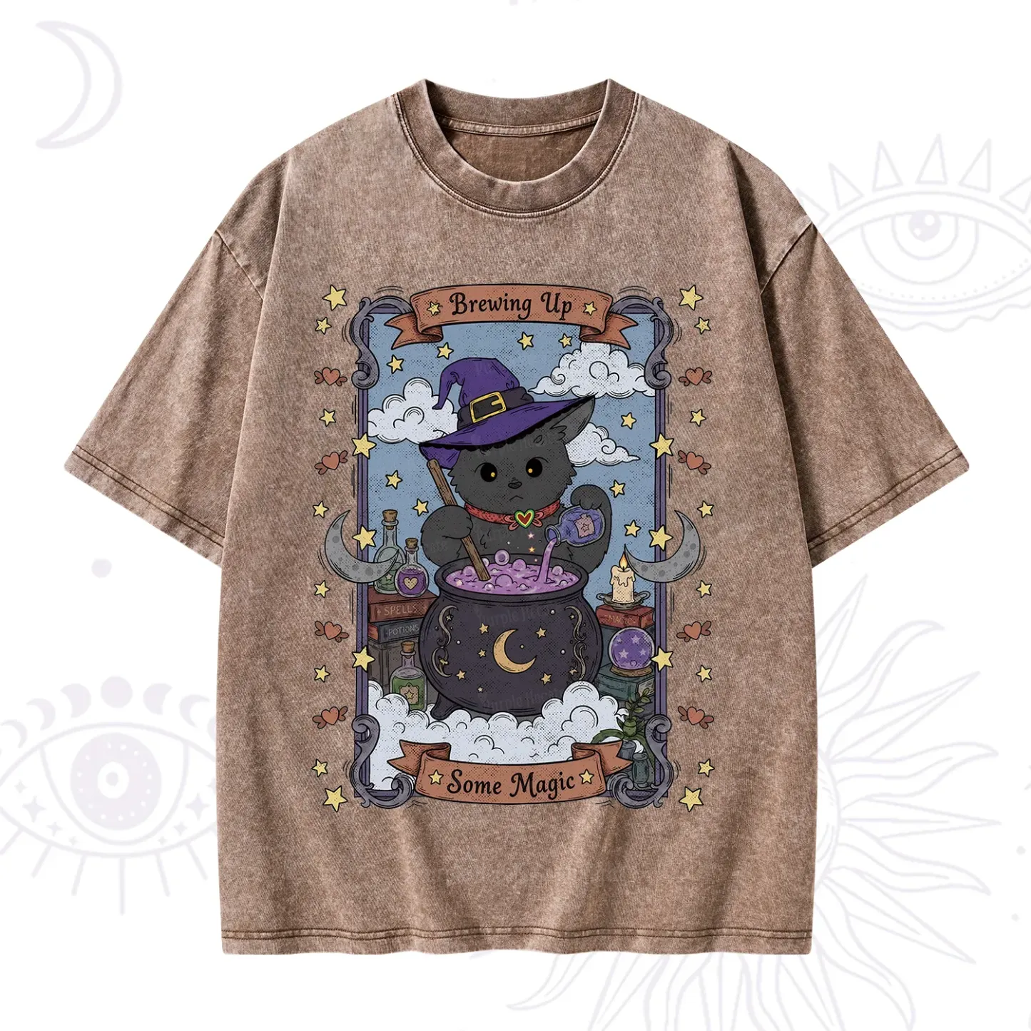 Purplehecate Brewing Up Some Magic Washed T-Shirt