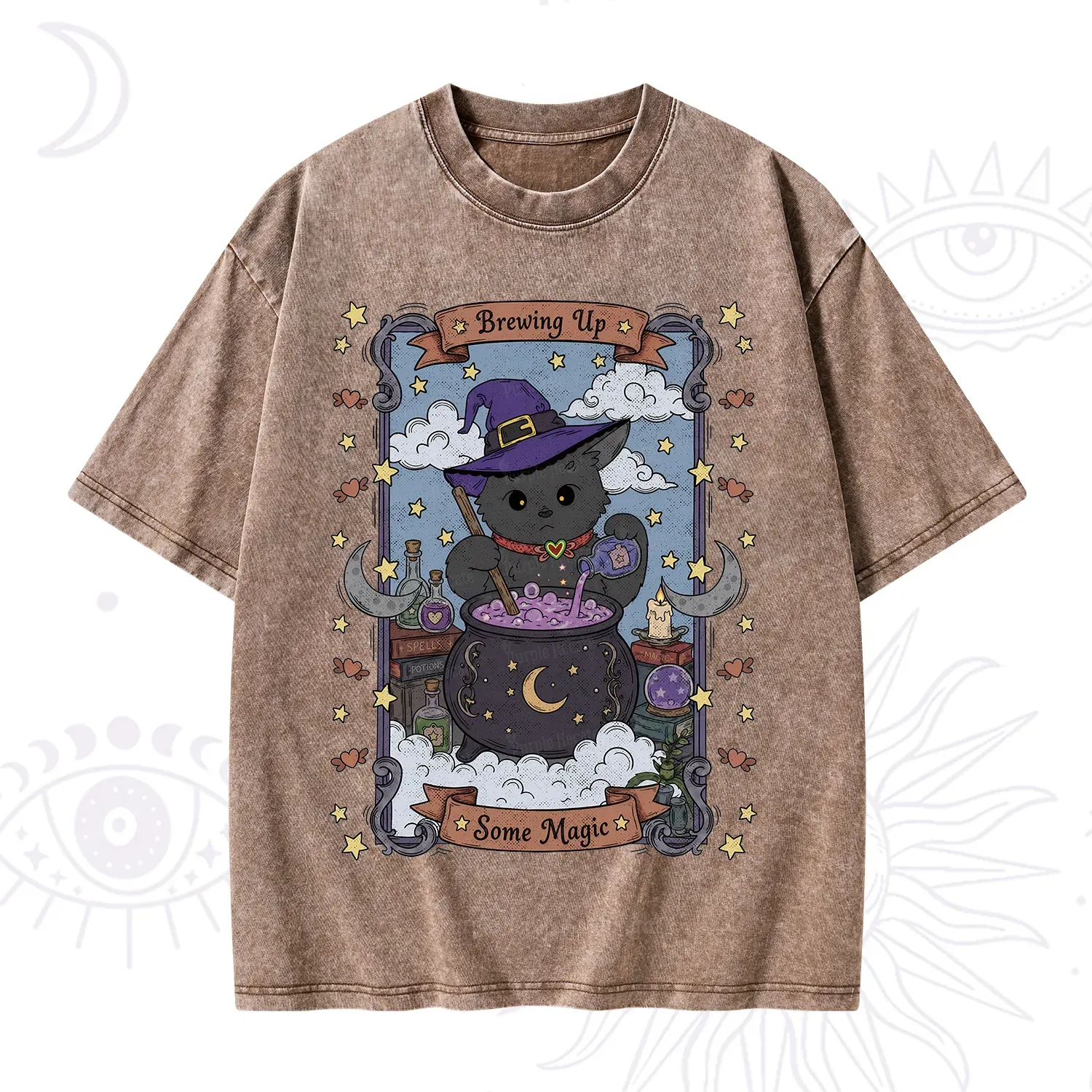 Purplehecate Brewing Up Some Magic Washed T-Shirt