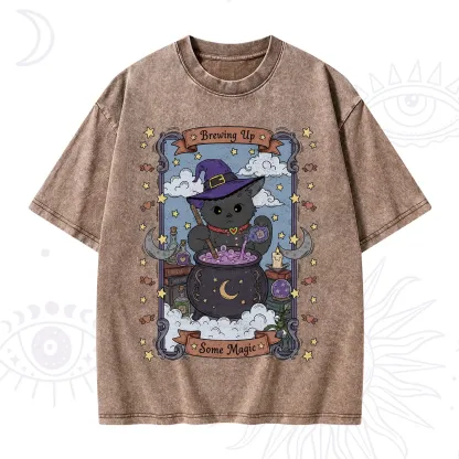 Purplehecate Brewing Up Some Magic Washed T-Shirt