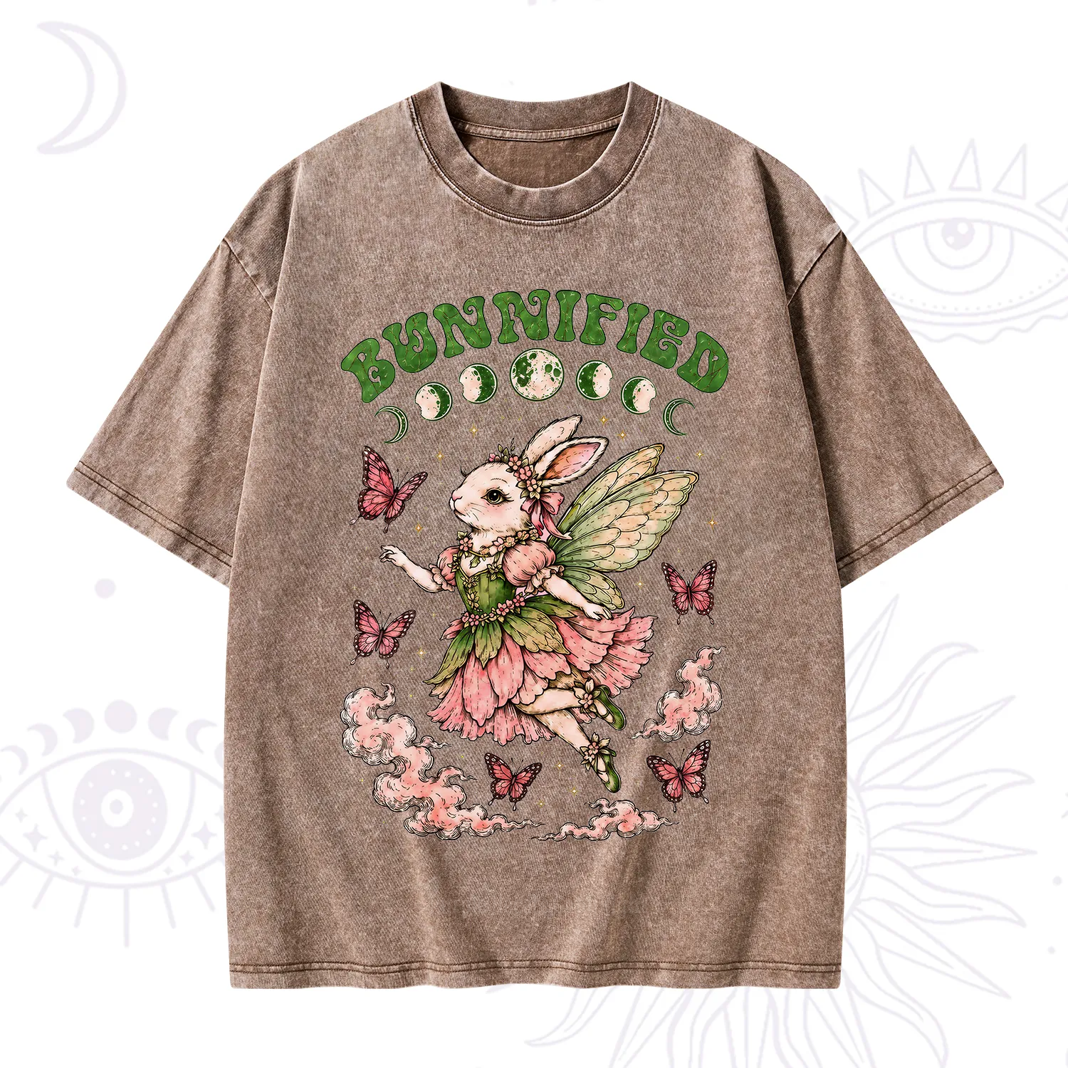 Purplehecate Bunnified Fairy Bunny Washed T-Shirt