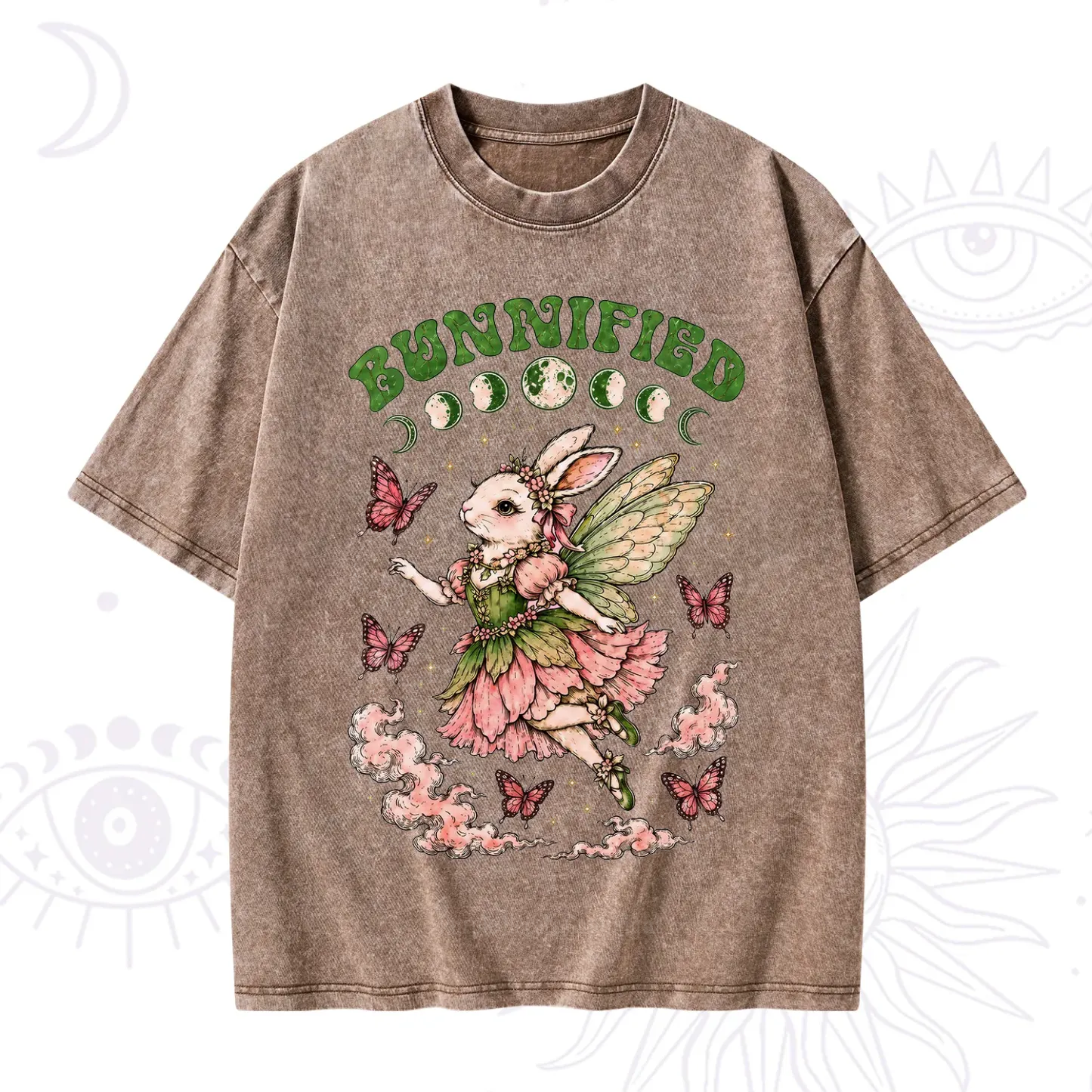 Purplehecate Bunnified Fairy Bunny Washed T-Shirt