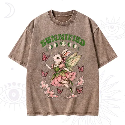 Purplehecate Bunnified Fairy Bunny Washed T-Shirt