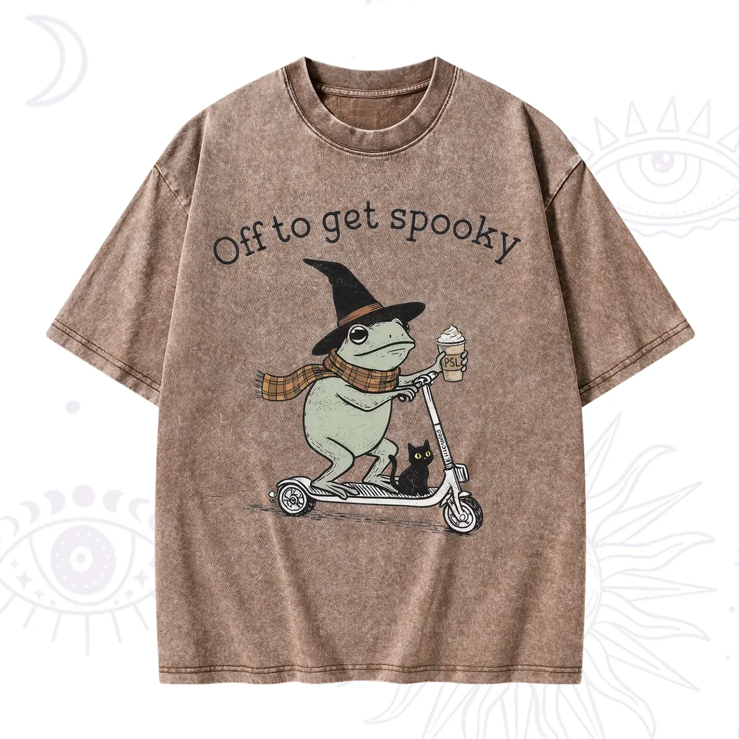 Purplehecate Off to get Spooky Halloween Forg Washed T-Shirt
