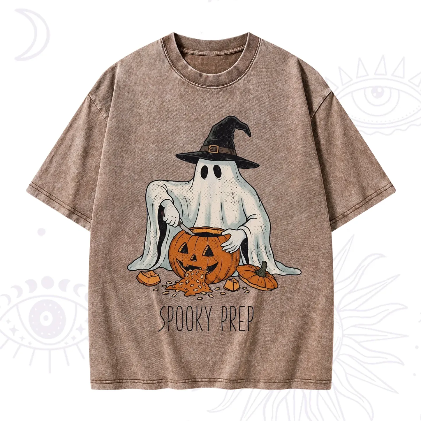 Purplehecate Spooky Prep Ghost Washed T-Shirt